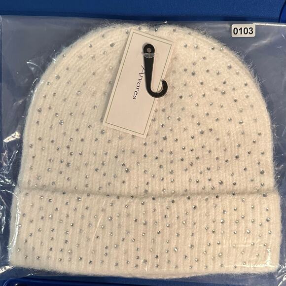 New! Arvores Gemstone Bling Beanie With & Without Pom Pom (K103) - Picture 6 of 13
